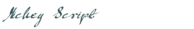 Mickey Script font download (truetype) preview image