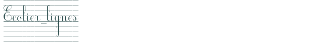 Ecolier_lignes font download (truetype) preview image