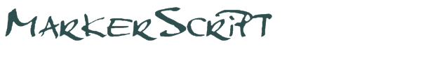 MarkerScript  font download (truetype) preview image