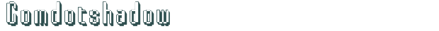 Comdotshadow font download (truetype) preview image