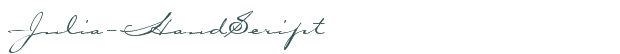 Julia-HandScript font download (truetype) preview image
