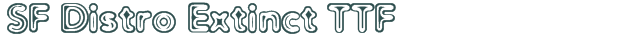 SF Distro Extinct TTF font download (truetype) preview image