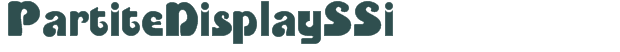 PartiteDisplaySSi font download (truetype) preview image