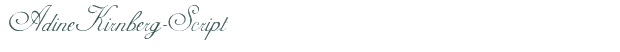 AdineKirnberg-Script font download (truetype) preview image