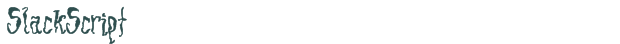 SlackScript font download (truetype) preview image