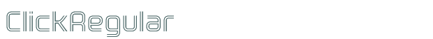 ClickRegular font download (truetype) preview image