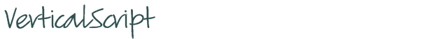 VerticalScript font download (truetype) preview image