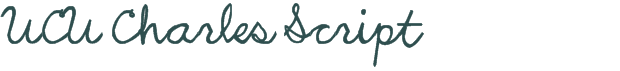 UCU Charles Script font download (truetype) preview image