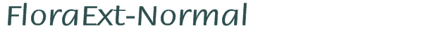 FloraExt-Normal font download (truetype) preview image