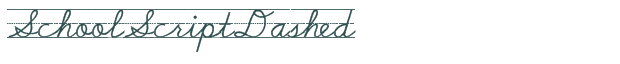Font Preview Image for SchoolScriptDashed