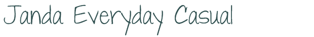 Font Preview Image for Janda Everyday Casual