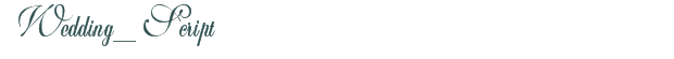 Wedding_Script font download (truetype) preview image