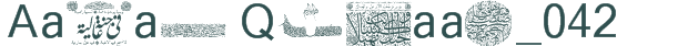 Font Preview Image for Aayat Quraan_042