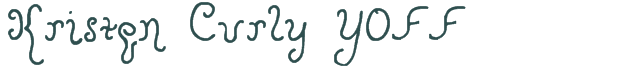 Font Preview Image for Kristen Curly YOFF