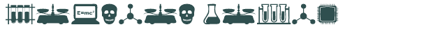 Font Preview Image for Science Icons