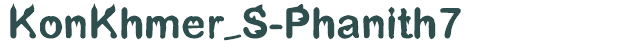 Font Preview Image for KonKhmer_S-Phanith7
