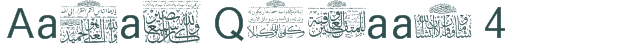 Font Preview Image for Aayat Quraan 4