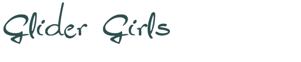 Font Preview Image for Glider Girls