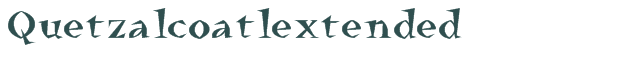 Font Preview Image for Quetzalcoatlextended