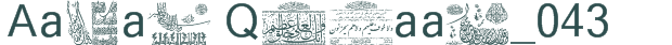 Font Preview Image for Aayat Quraan_043