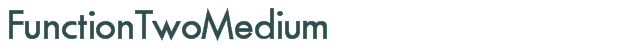 Font Preview Image for FunctionTwoMedium