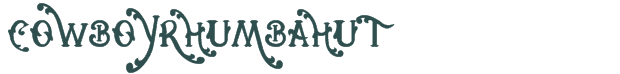 Font Preview Image for CowboyRhumbahut