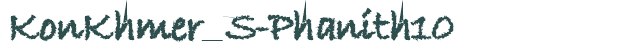Font Preview Image for KonKhmer_S-Phanith10