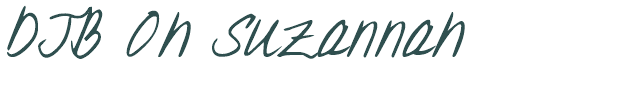 Font Preview Image for DJB Oh Suzannah