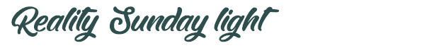 Font Preview Image for Reality Sunday light