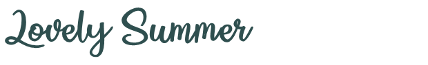 Font Preview Image for Lovely Summer