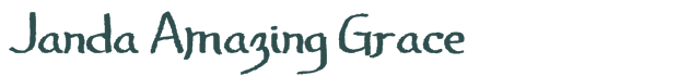 Font Preview Image for Janda Amazing Grace