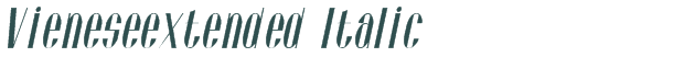 Font Preview Image for Vieneseextended Italic