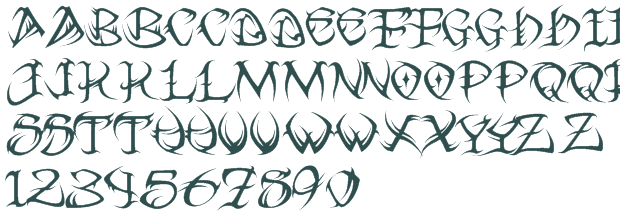 VTC Tribal font download truetype preview image