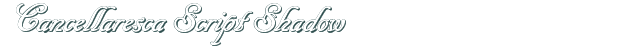 Font Preview Image for Cancellaresca Script Shadow