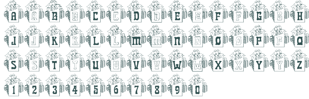Free Download Font BJF Xmas Puppy