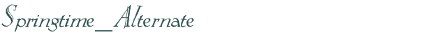 Springtime_Alternate font download (truetype) preview image