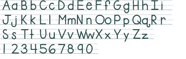 Grade 1 bba custom font