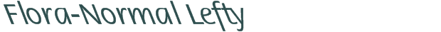 Flora-Normal Lefty font download (truetype) preview image