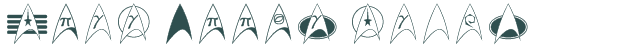 Font Preview Image for Trek Arrow heads