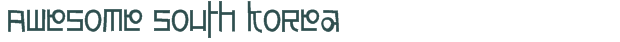 Font Preview Image for Awesome South Korea
