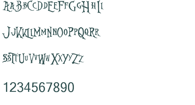 Nightmare Before Christmas font download free (truetype)