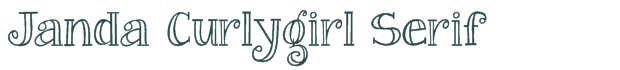 Font Preview Image for Janda Curlygirl Serif