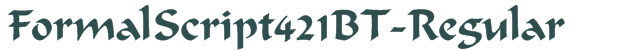 FormalScript421BT-Regular font download (truetype) preview image