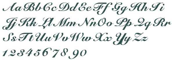 Small Roundhand Script Font