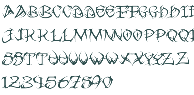Tribal font download truetype preview image