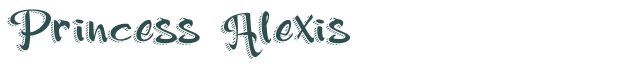 Font Preview Image for Princess Alexis