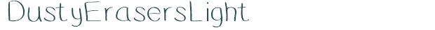 Font Preview Image for DustyErasersLight