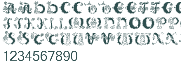 Celtic Knot font download truetype preview image