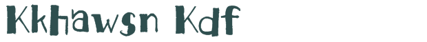 Font Preview Image for Kkhawsn Kdf