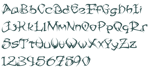 Tribal Two font download truetype preview image